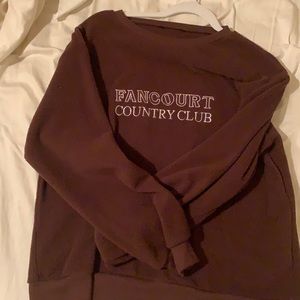 Brown Fancourt County Club Crew neck Sweatshirt